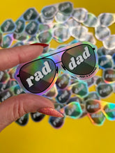 Load image into Gallery viewer, Rad Dad Holographic 2.7 Inch Vinyl Sticker