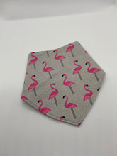 Load image into Gallery viewer, Fancy Flamingo Bandanna Style Bib