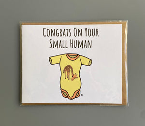 "Congrats on Your Small Human"  SKP Ink Card