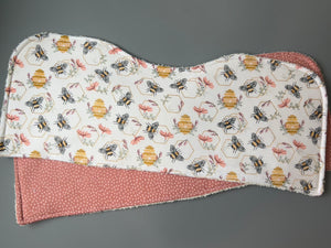Bees in the Hive Burp Cloth, set of 2