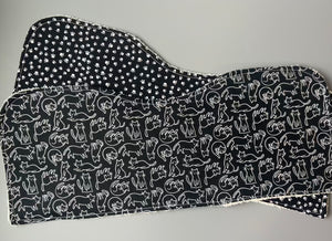 Purrrfect Kitties Burp Cloth, set of 2