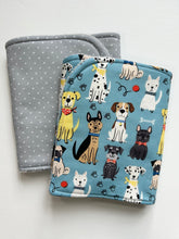 Load image into Gallery viewer, Dapper Dogs Burp Cloth, set of 2