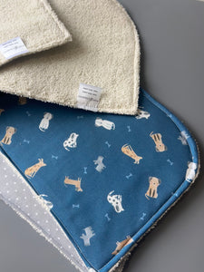 Good Dogs Burp Cloth, set of 2
