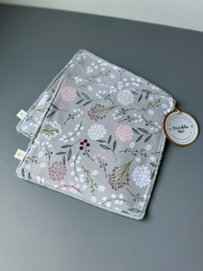 Wildflowers on Grey Crinkle Toy