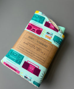 Pump up the Jam Burp Cloth, set of 2