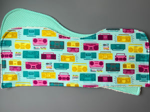 Pump up the Jam Burp Cloth, set of 2