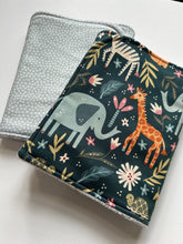 Load image into Gallery viewer, Welcome to the Jungle Burp Cloth, set of 2