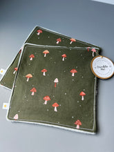 Load image into Gallery viewer, Mushrooms on Green Crinkle Toy