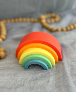 Rainbow Mini Silicone Stacker- Rainbow