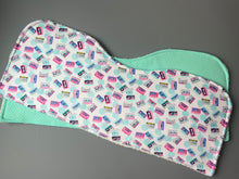 Load image into Gallery viewer, Mix Tape Burp Cloth, set of 2
