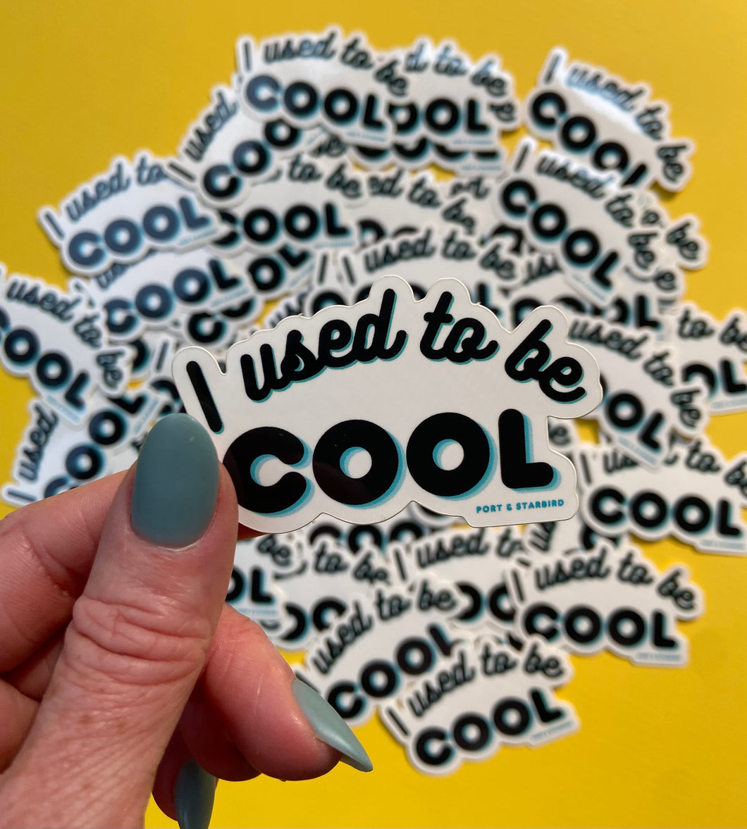 I Used to Be Cool 2.7 Inch Vinyl Sticker
