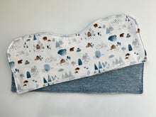 Load image into Gallery viewer, Winter Forest Burp Cloth, set of 2