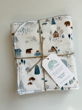 Load image into Gallery viewer, Winter Forest Burp Cloth, set of 2