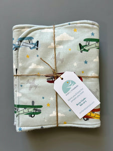 Up, Up and Away Burp Cloth, set of 2