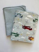 Load image into Gallery viewer, Up, Up and Away Burp Cloth, set of 2