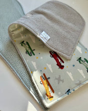 Load image into Gallery viewer, Up, Up and Away Burp Cloth, set of 2