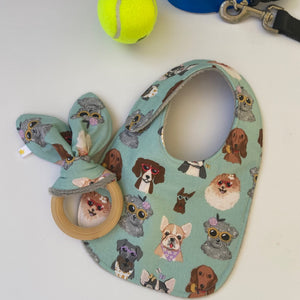 Dogs in Glasses Teething Ring