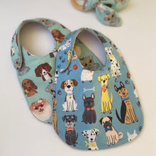 Load image into Gallery viewer, Dapper Dogs in Blue bib