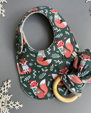 Load image into Gallery viewer, Holiday Fox Teething Ring