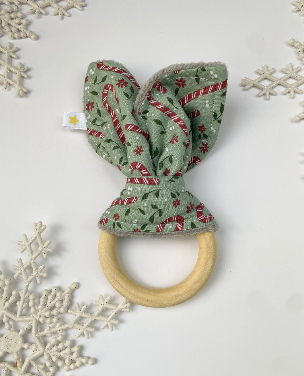 Candy Canes Teething Ring