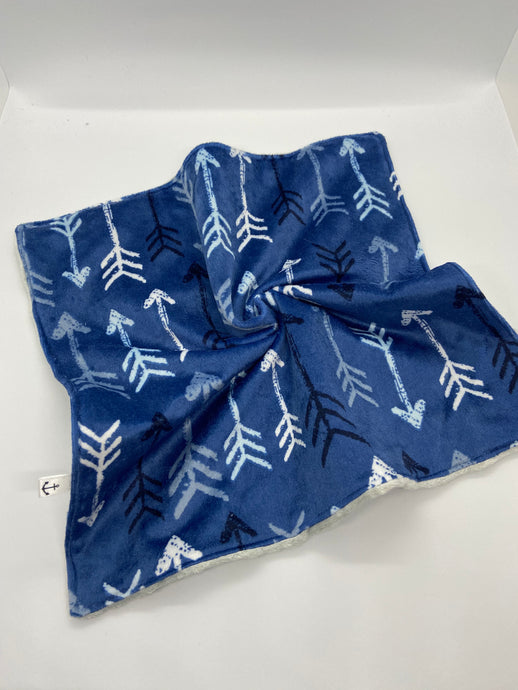 Blue Arrow Minky Blanket