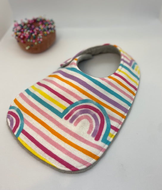 Rainbow Stripe bib
