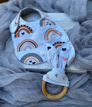 Load image into Gallery viewer, Boho Hearts teething ring